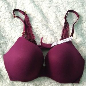 Victoria Secret Burgundy lace Bra 34C